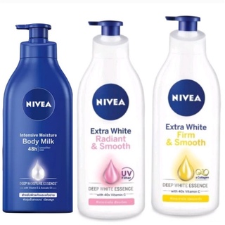 เลือกในช้อยส์ก่อนสั่งNIVEA Lotion(600 ml./525 ml.) โลชั่นนีเวีย เอ็กซ์ตร้า ไวท์ เเละ อินเทซีฟมอยส์บอดี้มิวล์ จำนวน 1 ขวด