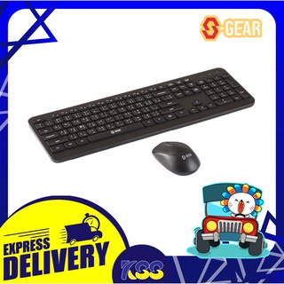 ชุดเม้าส์คีย์บอร์ดไร้สาย คีย์บอร์ดและเมาส์ไร้สาย SGEAR MK-S110 Wireless Mouse + Keyboard Multimedia (ไทย/อังกฤษ)