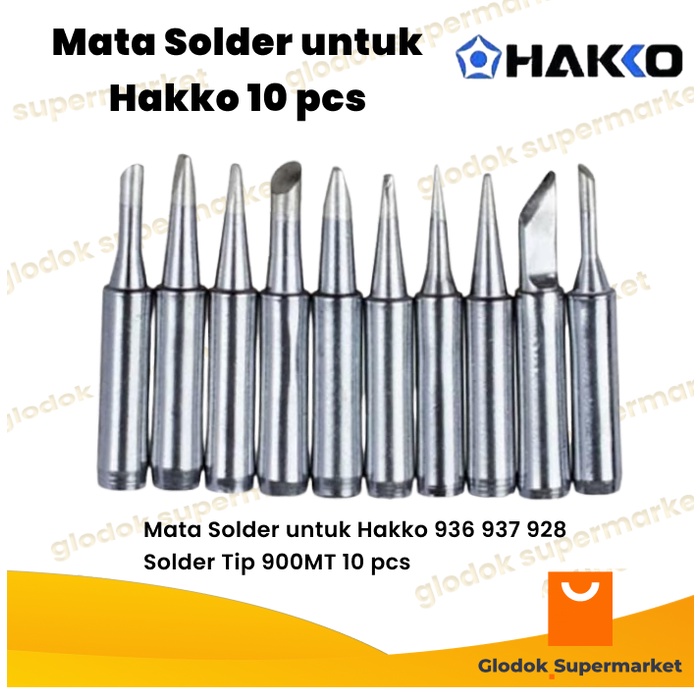 MATA Solder Tip สําหรับ Hakko 936 737 928 Solder Tip 900MT 10 ชิ้น