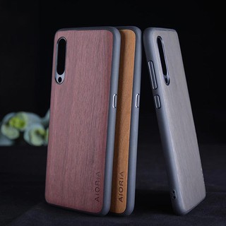 Xiaomi mi9 case mi9 SE case wooden pattern skin TPU+ PC covers 3in1 material