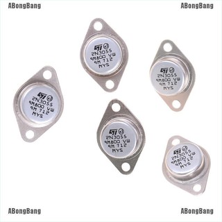 ABongBang 5 pcs 2N3055 NPN AF Amp Audio Power Transistor 15A 100V