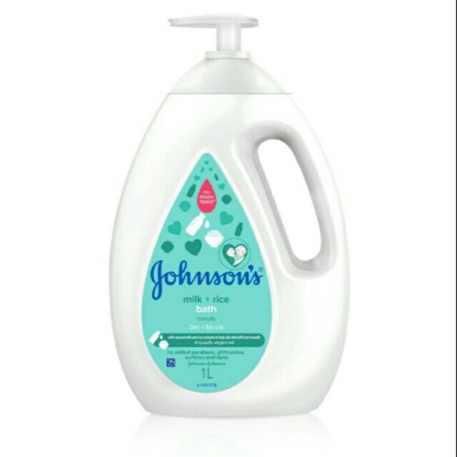 สบู่เหลวจอนสัน Johnson's milk& rice bath ขนาด 1000ml.