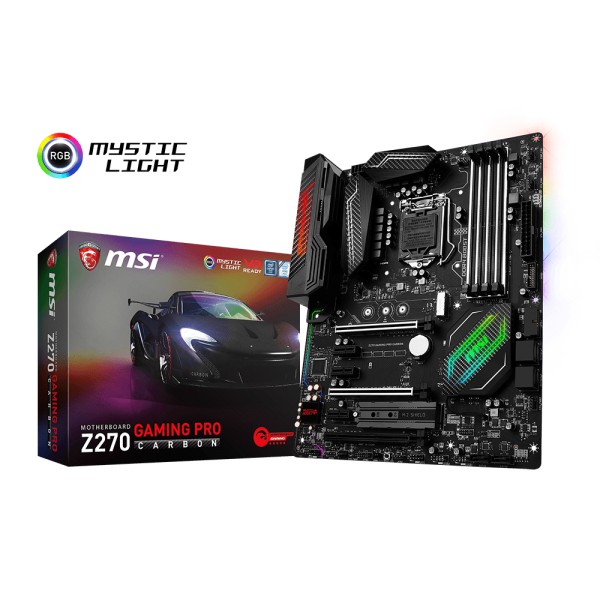 Msi Z270 GAMING PRO CARBON สําหรับเมนบอร์ด INTEL LGA1151 DDR4 ฟรี MSI MOUSE