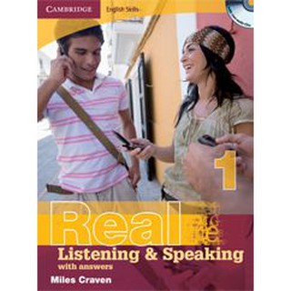 DKTODAY หนังสือ REAL LISTEN&amp;SPEAK 1 WITH ANS&amp;CD