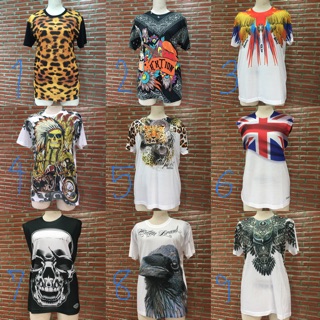 เสื้อยืดลายสกรีน ผ้ายืดคอตตอน ใส่สบาย