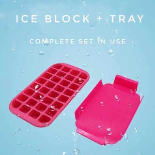 Clearance!!! บล็อคซิลิโคนทำน้ำแข็ง 32 ก้อน Ice block 32 lump silicone (คละสี)