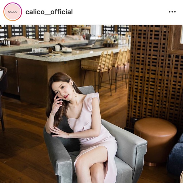 ส่งต่อ Calico coco dress (nude pink)