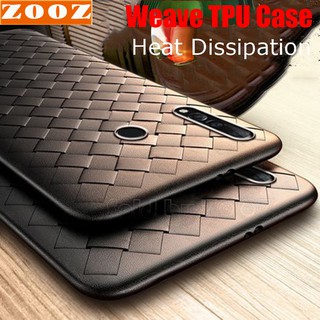 Huawei Y9 Prime 2019 Nova 5T Y9 2019 Weave TPU Soft Case Woven Grid Silicon Cover