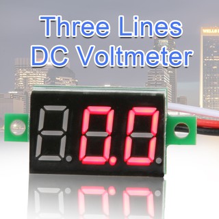 ❤MA-NEW❤0.36inch LED Digital Voltmeter DC0-100V Three Line Volt Meter