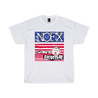 Nofx เสื้อยืด ผ้าฝ้าย พิมพ์ลายอัลบั้ม the war on Errorism แบบพอดีตัว