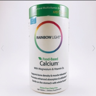 💥pre order💥🇺🇸 Rainbow Light Just Once, Food-Based Calcium, 180 Tablets