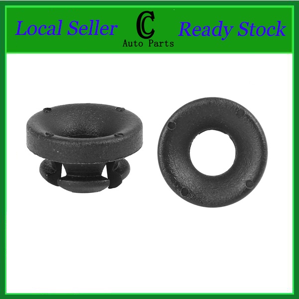 Honda Accord Civic CRX DelSol CRV Odyssey Prelude รถ Rivet คลิปไนลอนสีดํา Hood Prop Rod Grommet คลิป