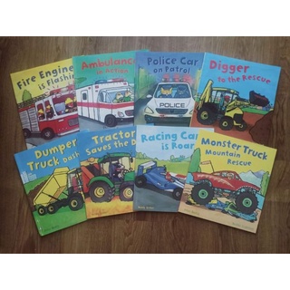 Busy Wheels - 8 books 🚜🚑