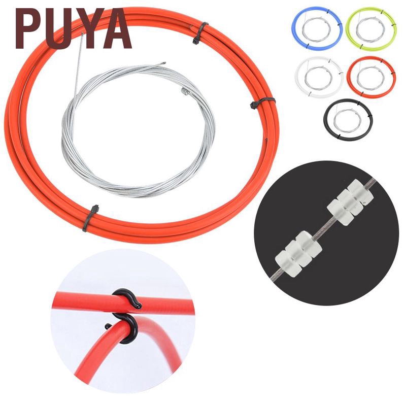 PUYA Mountain Road Bicycle Bike Shift Gear Cable Housing Hose Caps Kit