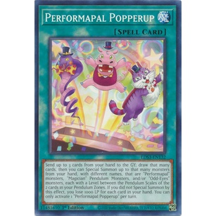 การ์ด Yugioh - TCG - Performapal Popperup / LDS3-EN132