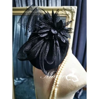 SET N001 กิ๊บหมวก ผู้ดีอังกฤษ fascinator​ สไตส์คุณหนูผู้ดีอังกฤษ​ กิ๊บหมวก