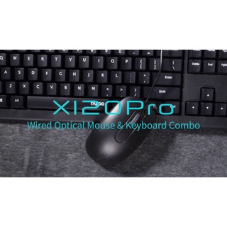 (2IN1) USB RAPOO (X120PRO) BLACK