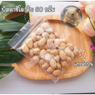 พิสตาชิโอ ดิบ pistachio [50 g]] แทะลับฟัน  อาหารสัตว์ อาหารสัตว์ขนาดเล็ก สัตว์ฟันแทะ อาหารกระรอก นก หนู แฮมสเตอร์