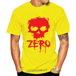 [100% Cotton] เสื้อยืด พิมพ์ลายหัวกะโหลก Zero Skate สไตล์วินเทจ คลาสสิก คุณภาพสูง สีดํา สําหรับผู้ชาย S ถึง 3 MHlejb89FD