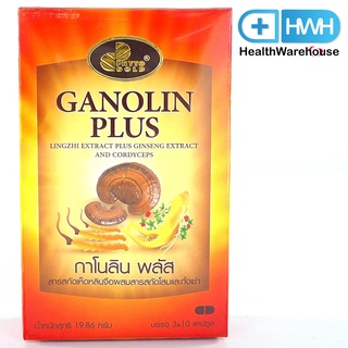 Phytogold Ganolin Plus เห็ดหลินจือ ผสม สารสกัดโสม และถั่งเช่า 30 แคปซูล