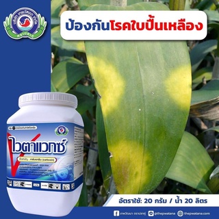ไวตาแวกซ์ ขนาด 500 กรัม (คาร์บอกซิน75% WP) ป้องกันกำจัดโรคเน่าคอดิน ราเมล็ดผักกาด โรคเน่าแห้ง