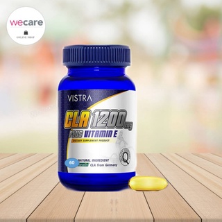 Vistra CLA 1200 Mg Plus Vitamin E 60 เม็ด วิสตร้า ซีแอลเอ วิตามินอี