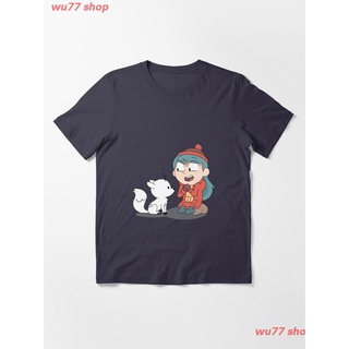 New Hilda And Twig Sitting Essential T-Shirt เสื้อยืด ดพิมพ์ลาย ดผ้าเด้ง คอกลม cotton ความนิยม sale Unisex