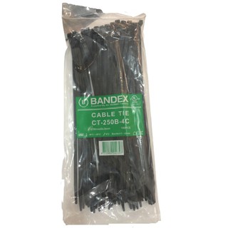 เคเบิ้ลไทร์ Bandex สีดำ Cable Tie ขนาด 10 นิ้ว	CT-250B-4C