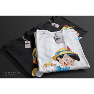 พร้อมส่ง!! เสื้อยืด Oversize คอกลมแขนสั้น ดีเทลลายพิน็อกคิโอ Pinocchio