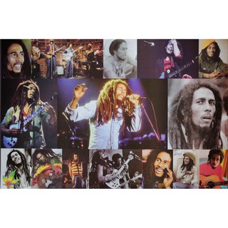 โปสเตอร์ Bob Marley บ็อบ มาร์เลย์ เร็กเก สกา จาเมกา รูป ภาพ ติดผนัง สวยๆ poster 34.5 x 23.5 นิ้ว (88 x 60 ซม.โดยประมาณ)