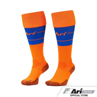 ARI ELITE FOOTBALL LONG SOCKS - ORANGE/BLUE/ORANGE ถุงเท้ายาว อาริ อีลิท สีส้ม