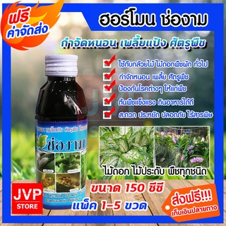 ยากำจัดหนอน เพลี้ยและแมลง ขนาด 150 ซีซี.(Pesticides)ช่องาม ยาปราบศัตรูพืช สารกำจัดศัตรูพืช ไม้ดอกไม้ประดับพืชทุกชนิด