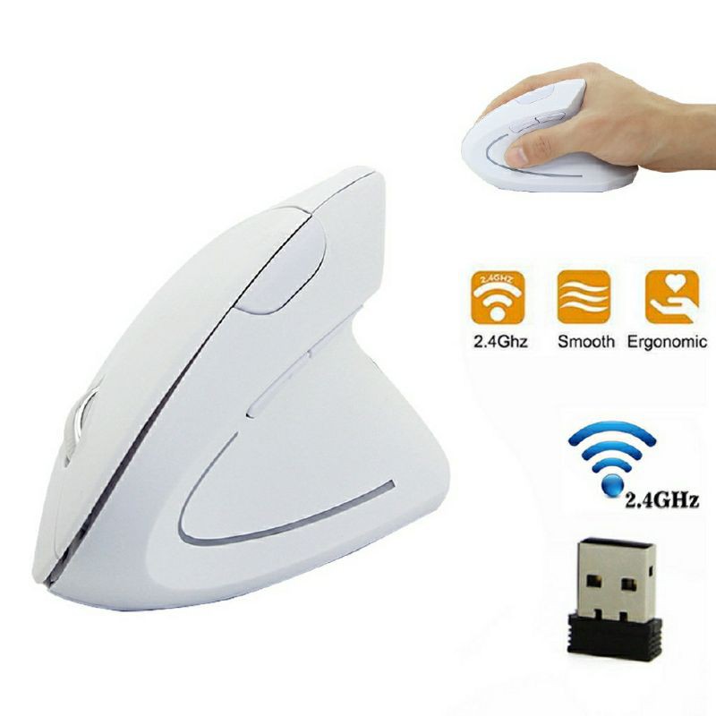 เม้าส์แนวตั้งไร้สาย พร้อมส่ง Ergonomic Mouse