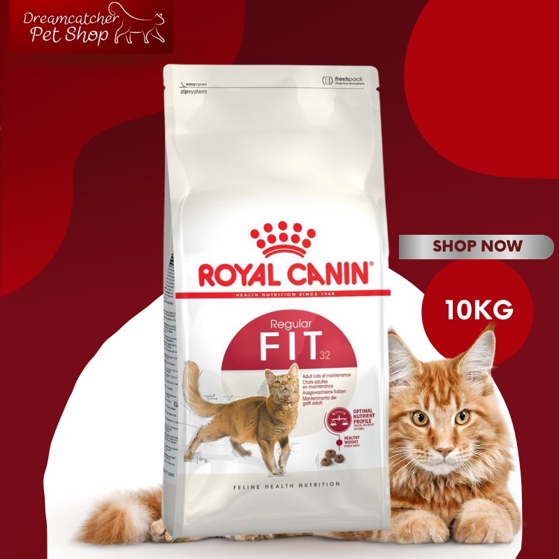 พร้อมส่ง Royal canin Fit 10 kg อาหารแมวโต 10 กิโลกรัม หมดอายุปี 3/25