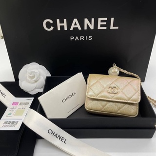 Chanel mini bag with Classic chain  Original  หนังแท้