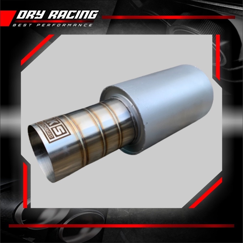 HKS CACING 3 SILVER CAR EXHAUST