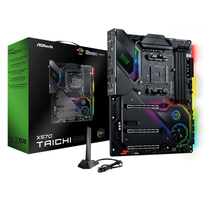 ASROCK  MAINBOARD (เมนบอร์ด) AM4 X570 TAICHI RAZER EDITION