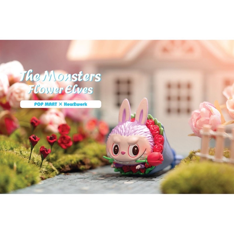 LABUBU : ZIMOMO : The Monsters Flower Elves : Rose Labubu