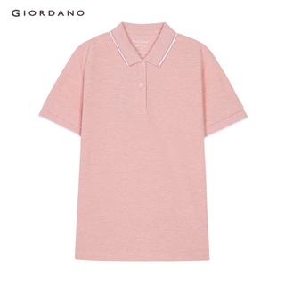 GIORDANO เสื้อโปโลผู้หญิง Womens Contrast-colored Slim Polo 05311018