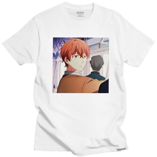 แฟชั่น เสื้อยืดคอกลม แขนสั้น ผ้าฝ้าย พิมพ์ลายการ์ตูนอนิเมะ Satou Mafuyu กราฟฟิค ทรงหลวม แฟชั่นฤดูร้อน สําหรับผู้ชาย