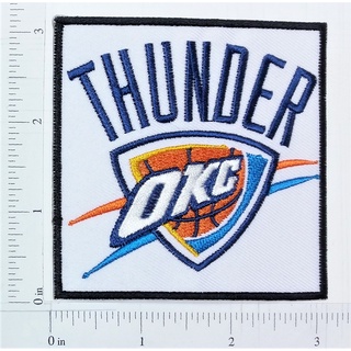 NBA Okahoma City Thunder Basketball team sport โลโก้ แอลเอ เลกเกอร์ส เอ็นบีเอ บาสเก็ตบอล กีฬา ตัวรีดติดเสื้อ เย็บติดเสื้