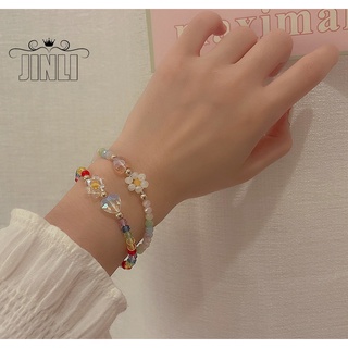 แหล่งขายและราคา#New Arrival# สร้อยข้อมือพลาสติกลายดอกไม้หัวใจลูกปัดหัวใจสีสันสดใสเครื่องประดับสําหรับผู้หญิงอาจถูกใจคุณ