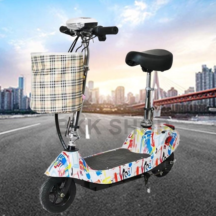 (ใหม่) สกู็ตเตอร์ไฟฟ้า Electric Scooter 24V ไฟหน้า LED E-Scooter ความจุของแบตเตอรี่ 24V20A-24/40A มอ