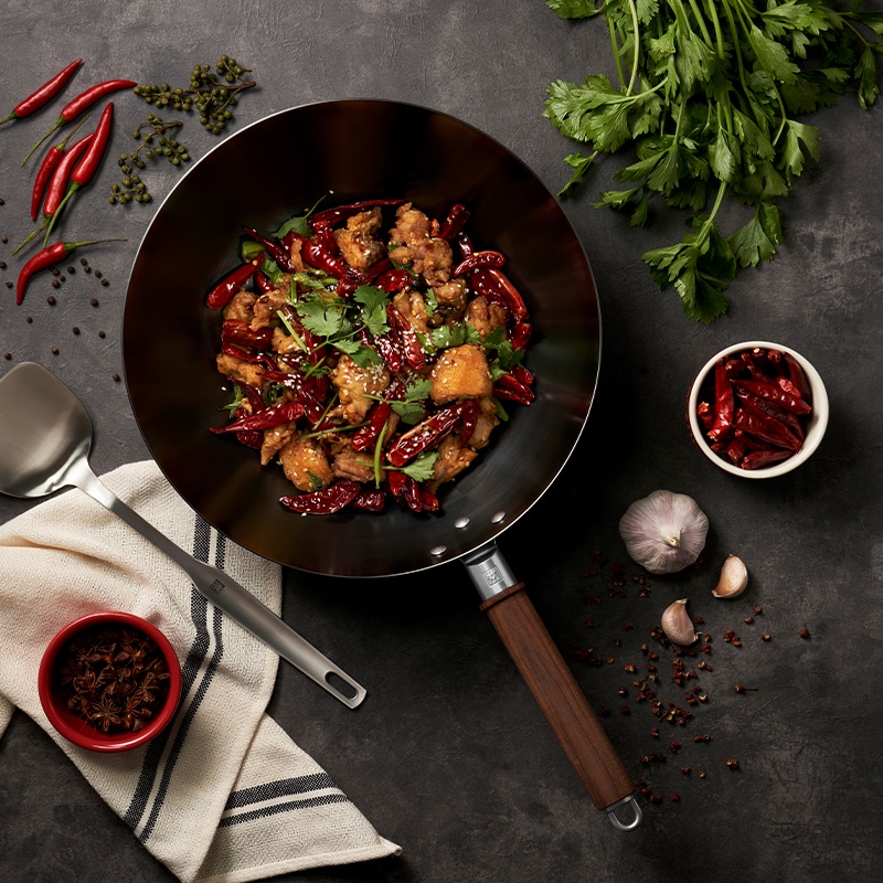 ZWILLING กระทะเหล็กทรงวอครุ่น ZWILLING Dragon  กระจายความร้อนดีเยี่ยม 30 ซม. สีดำ N1010712 - รูปที่ 6