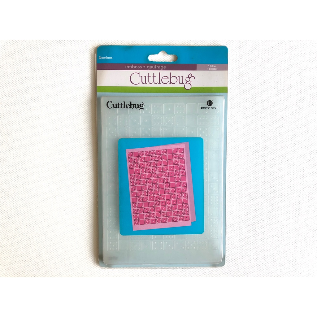 Dominos,Cuttlebug 5"X7" โฟลเดอร์ลายนูน