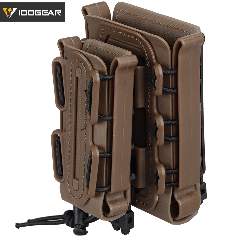 Idogear ชุดกระเป๋านิตยสารยุทธวิธี Molle 9 มม. และ 556 สีดํา 3519