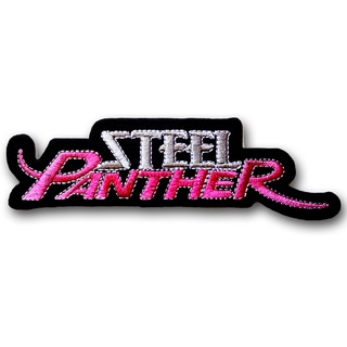 อาร์มติดเสื้อ ตัวรีดติดเสื้อผ้า หมวก กระเป๋า อาร์ม ตัวรีด วงดนตรี เฮฟวี เมทัล Steel Panther Patch Embroidered Iron on