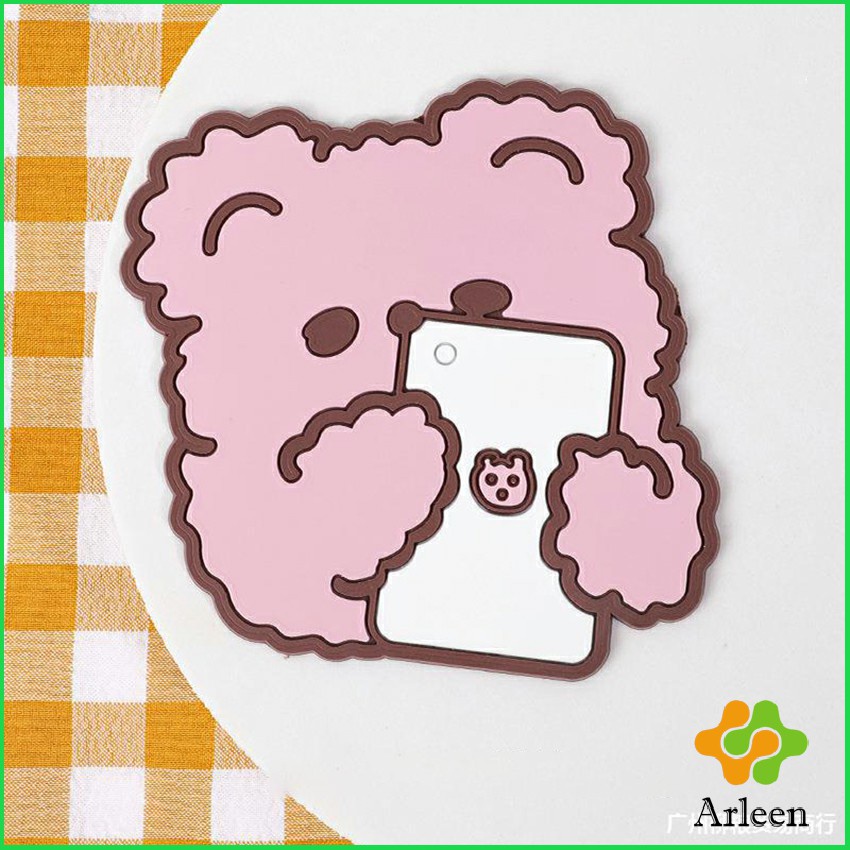 Arleen ที่รองแก้ว PVC ลายการ์ตูน วัสดุกันลื่น ​ล้างได้ ทนความร้อน Cartoon PVC Coaster - รูปที่ 4