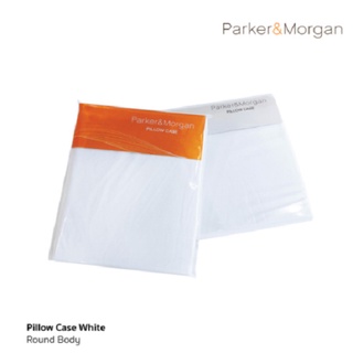 Parker&amp;Morgan : ปลอกหมอนข้าง กลม สีขาว / Pillowcase for Round Body Pillow White