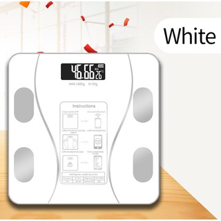 Bluetooth weighing scale เครื่องชั่งน้ำหนักดิจิตอลพร้อมแสดงมวลไขมัน